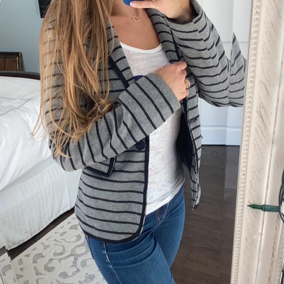 Paper Tee Striped Blazer Jacket - Picture 2 of 16